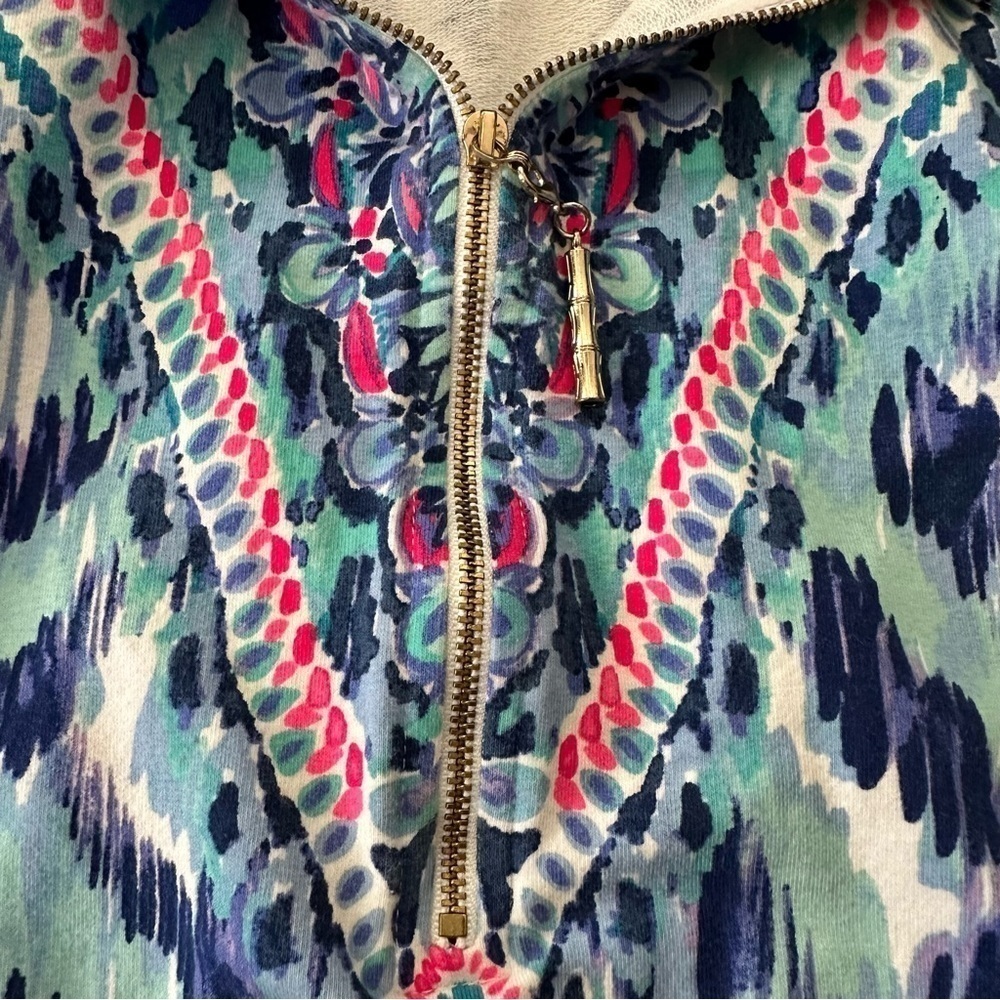 Lilly Pulitzer Skipper Printed Popover Resort Desert Palm UPF 50+ - Picture 9 of 9